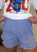 Blue Gingham Short